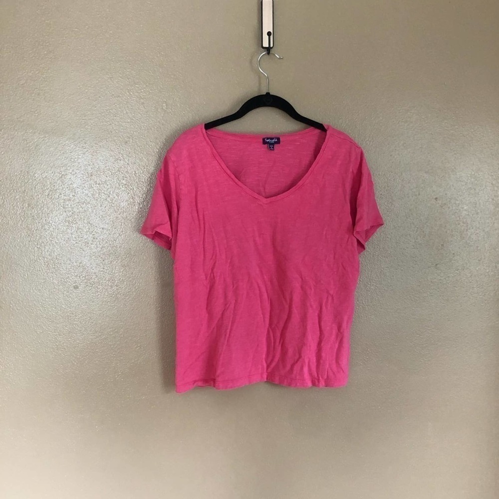Splendid Bright Pink Short Sleeve T-shirt Size XL